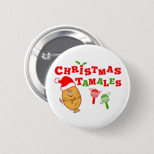 Christmas Tamales Button (Vorne & Hinten)