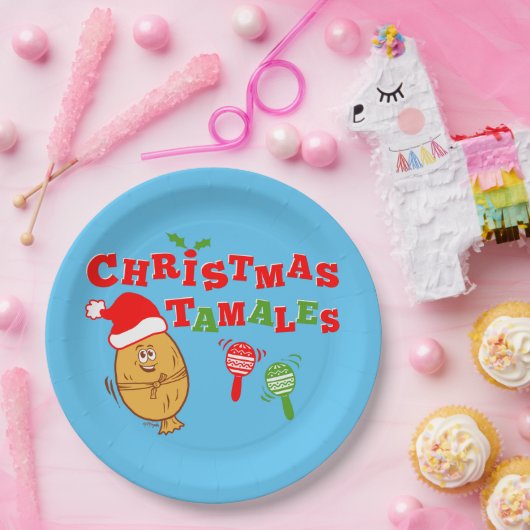Christmas Tamales Pappteller (Party)