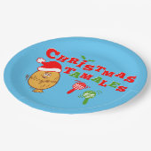 Christmas Tamales Pappteller (Schrägansicht)