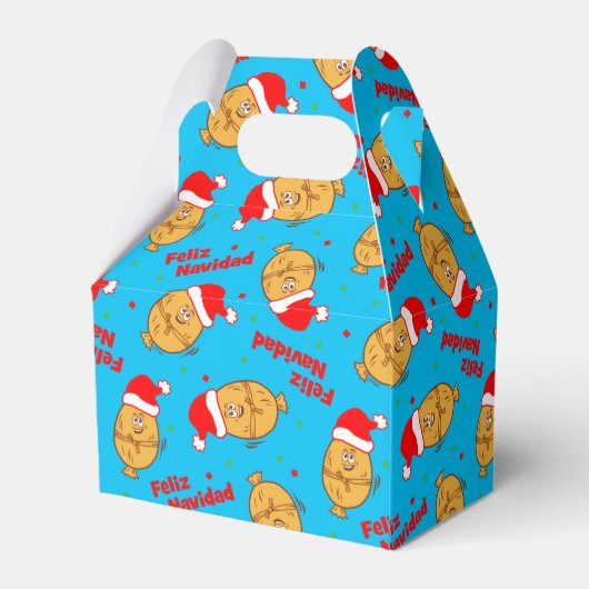 Christmas Tamales Pattern Geschenkschachtel (Rückseite)