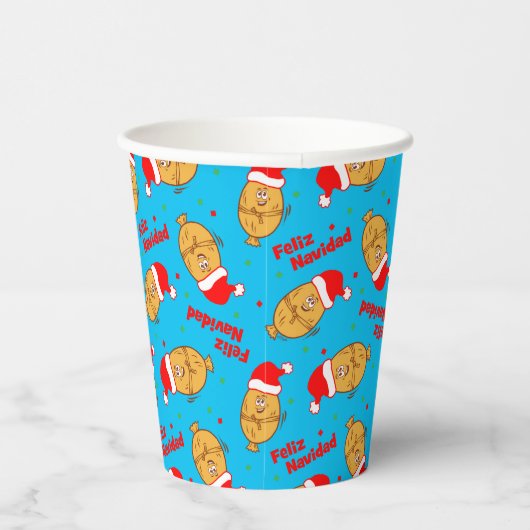 Christmas Tamales Pattern Pappbecher (Rechts)