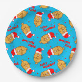 Christmas Tamales Pattern Pappteller (Vorderseite)