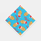 Christmas Tamales Pattern Serviette (Ecke)