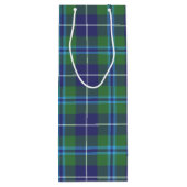 Christmas Tartan Clan Douglas Karierter Karo Geschenktüte Für Weinflaschen (Rückseite)