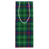 Christmas Tartan Clan Duncan Green Karierter Karo Geschenktüte Für Weinflaschen (Rückseite)