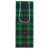 Christmas Tartan Clan Duncan Green Karierter Karo Geschenktüte Für Weinflaschen (Vorderseite)