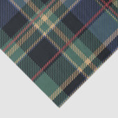 Christmas Tartan Navy Blue Green ID1141B Seidenpapier (Detail)