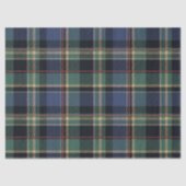 Christmas Tartan Navy Blue Green ID1141B Seidenpapier (Vorderseite)