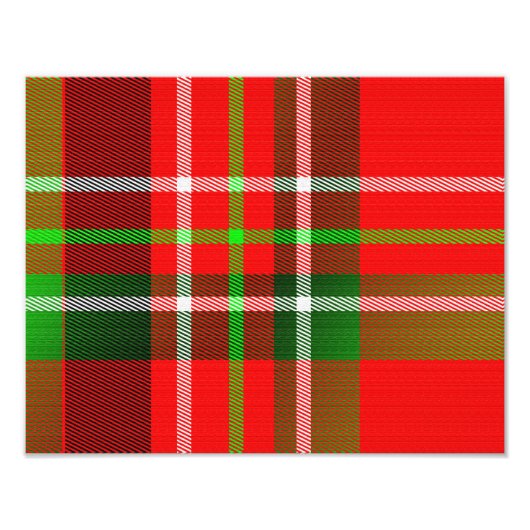 Christmas Tartan Pattern Fotodruck (Vorne)