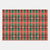 Christmas Tartan Pattern Geschenkpapier Set (Vorderseite 2)