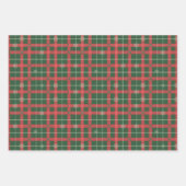 Christmas Tartan Pattern Geschenkpapier Set (Vorderseite)
