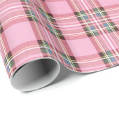Christmas Tartan Pink/Green ID768 Geschenkpapier (Rolleneckpunkt)