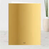 Christmas Tartan Stag Custom Karte (Rückseite)