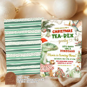 Christmas Tea-Rex Dinosaur Tutu Birthday Girl Einladung