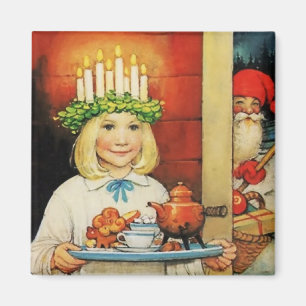 "Christmas Tea" von Jenny Nystrom Magnet