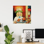 "Christmas Tea" von Jenny Nystrom Poster (Heimbüro)