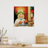 "Christmas Tea" von Jenny Nystrom Poster (Küche)