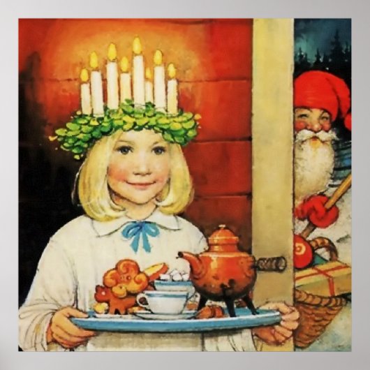 "Christmas Tea" von Jenny Nystrom Poster (Vorne)
