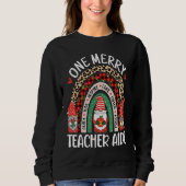 Christmas Teacher Aide  Gnomes Assistant Teacher Sweatshirt (Vorderseite)