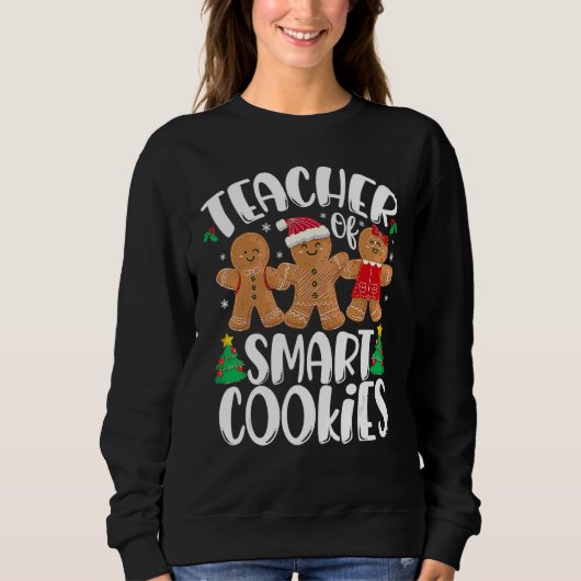 Christmas Teacher Cute Gingerbread Cookies 1 Sweatshirt (Vorderseite)