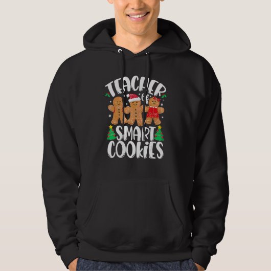 Christmas Teacher Cute Gingerbread Cookies Hoodie (Vorderseite)