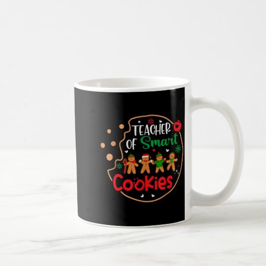 Christmas Teacher Of Smart Cookies Funny Cute Ging Kaffeetasse (Rechts)