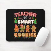 Christmas Teacher Of Smart Cookies Funny Cute Ging Mousepad (Mit Mouse)