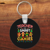 Christmas Teacher Of Smart Cookies Funny Cute Ging Schlüsselanhänger (Vorderseite)
