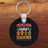 Christmas Teacher Of Smart Cookies Funny Cute Ging Schlüsselanhänger (Vorderseite)