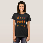 Christmas Teacher Santa Gingerbread Math Teacher M T-Shirt (Vorne ganz)
