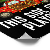 Christmas Teacher Squad Festive Car Tree Lights Xm Poster (Ecke)