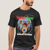 Christmas Teacher Squad Reindeer Santa Hat Teacher T-Shirt (Vorderseite)