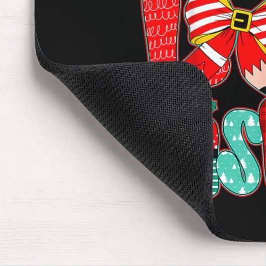 Christmas Teacher Teach Love Insre Xmas Vibes Mousepad (Ecke)