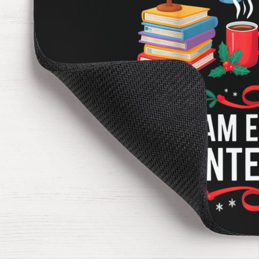 Christmas Teacher Winter Break First Educate Then  Mousepad (Ecke)