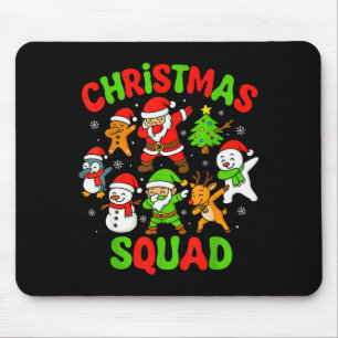 Christmas-Team Dabbing Weihnachtsmann für Familie Mousepad