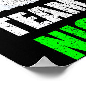 Christmas Team Nice Shirt, Matching Family Pajama, Poster (Ecke)