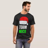 Christmas Team Nice Shirt, Matching Family Pajama, T-Shirt (Vorne ganz)