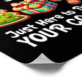 Christmas Tech Support Here To Delete Cookies Men  Poster (Ecke)