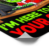 Christmas Tech Suprt Here To Delete Cookies Holida Poster (Ecke)