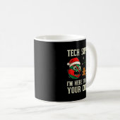 Christmas Tech Suprt Here To Delete Cookies It Men Kaffeetasse (VorderseiteRechts)