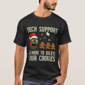 Christmas Tech Suprt Here To Delete Cookies It Men T-Shirt (Vorderseite)