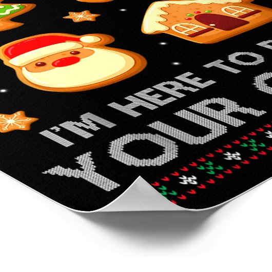 Christmas Tech Suprt Here To Delete Cookies Ugly S Poster (Ecke)