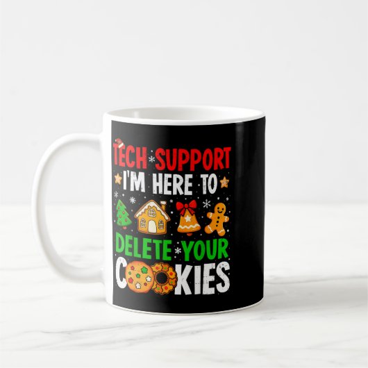 Christmas Tech Suprt Here To Delete Cookies Xmas M Kaffeetasse (Links)