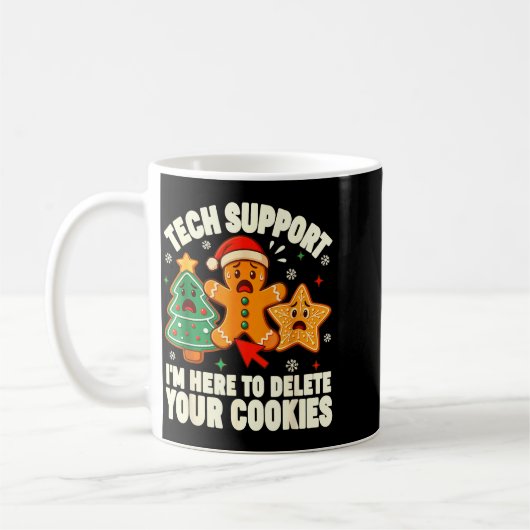 Christmas Tech Suprt Here To Delete Cookies Xmas M Kaffeetasse (Links)