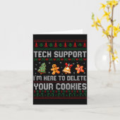 Christmas Tech Suprt Here To Delete Cookies Xmas M Karte (Gelbe Blume)