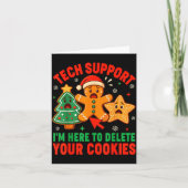 Christmas Tech Suprt Here To Delete Cookies Xmas M Karte (Vorderseite)