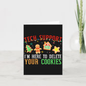 Christmas Tech Suprt Here To Delete Cookies Xmas M Karte (Vorderseite)