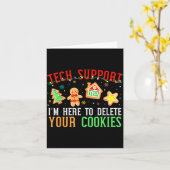 Christmas Tech Suprt Here To Delete Cookies Xmas M Karte (Gelbe Blume)