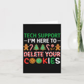 Christmas Tech Suprt Here To Delete Cookies Xmas M Karte (Vorderseite)