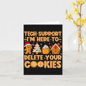 Christmas Tech Suprt Here To Delete Cookies Xmas M Karte (Gelbe Blume)